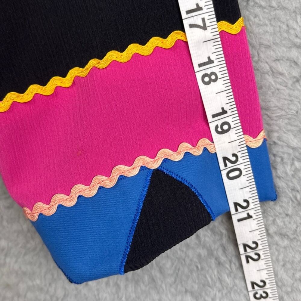 Vintage Patchwork Jacket Embroidered Beaded Size … - image 9